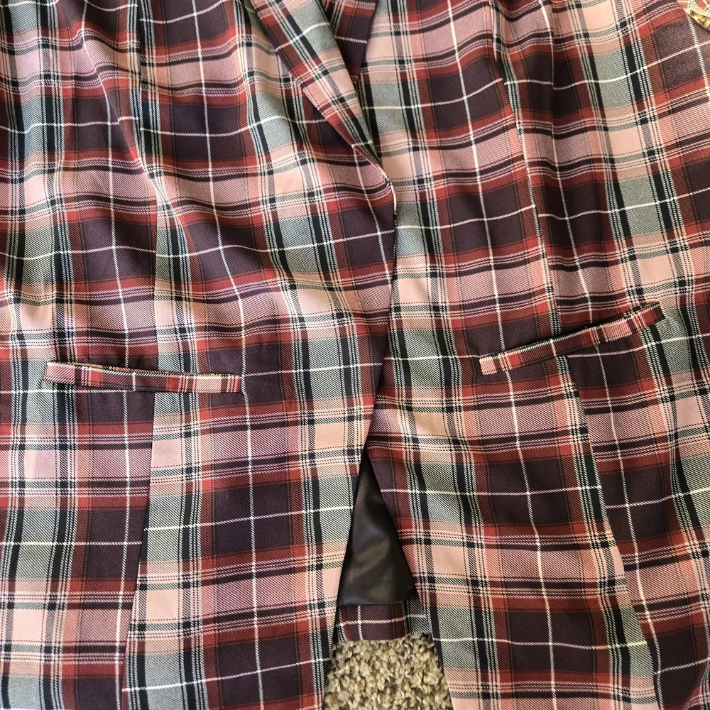 Torrid Plaid Blazer in Pink and Black - Picture 7 of 15